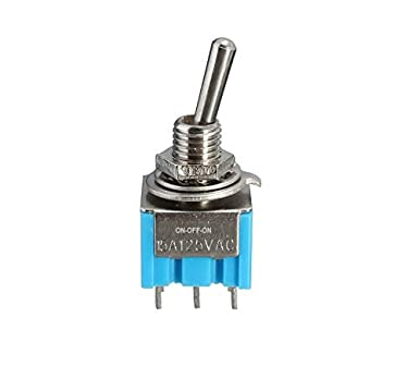 Toggle Switch 3 position ON-OFF-ON SPDT 125VAC 6A ET8792