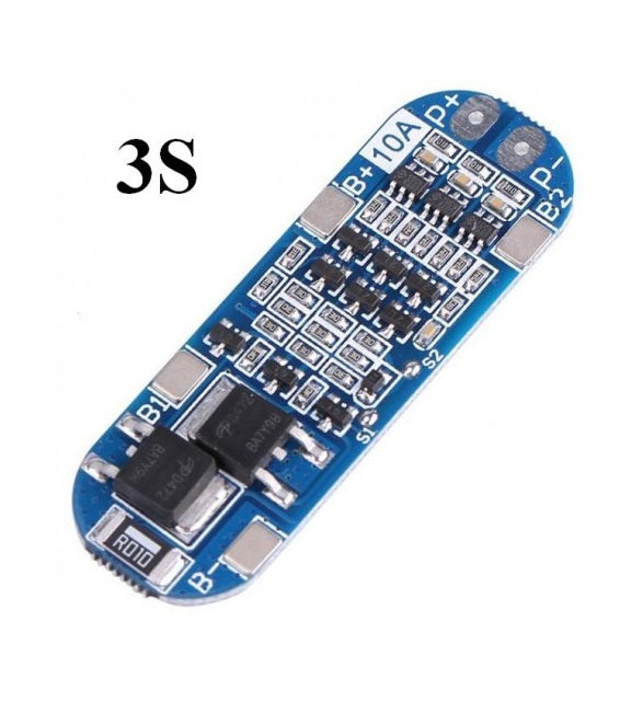 3S 10A 12V 18650  BMS Charger Li-ion Lithium Battery Protection Board 11.1v ET5252