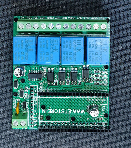 4 Channel Relay Board for 38 Pin ESP32 5V Module 80x68mm ET6511