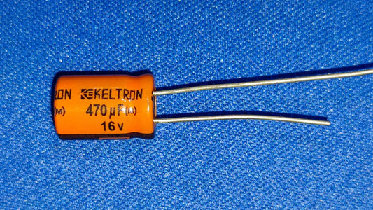 KELTRON 470uF 16V Electrolytic Capacitor ET9354