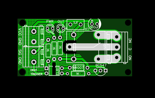 PCB FOR 1 channel RELAY MODULE with optocoupler input ET5942