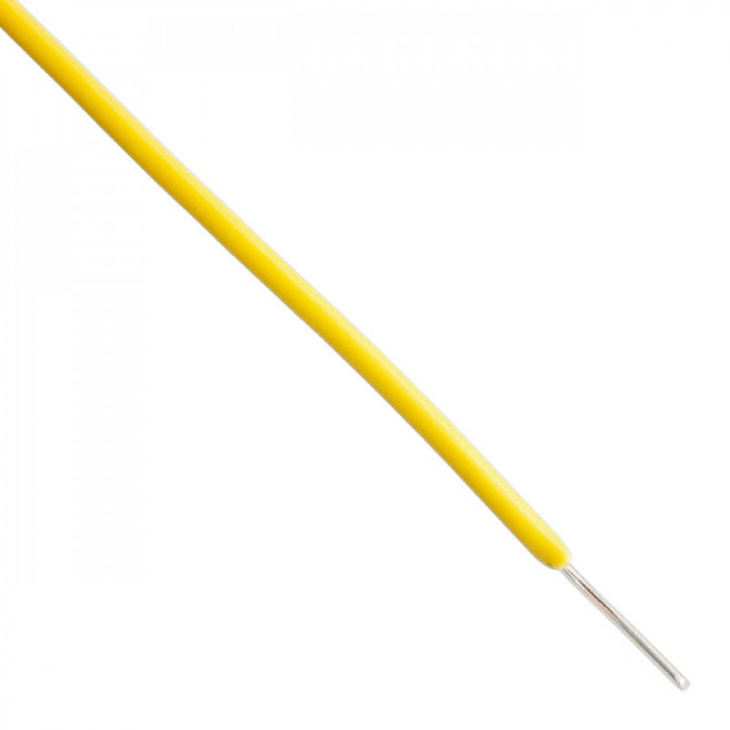 2 meter YELLOW Single Strand Wire GAUGE 23 ET8342