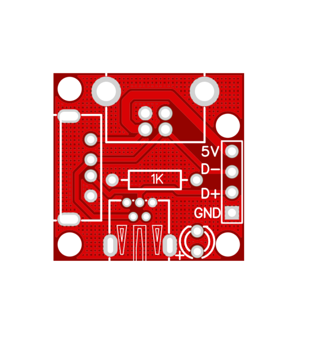 USB Breakout Board Pcb A or B or Mini-B Type ET5694