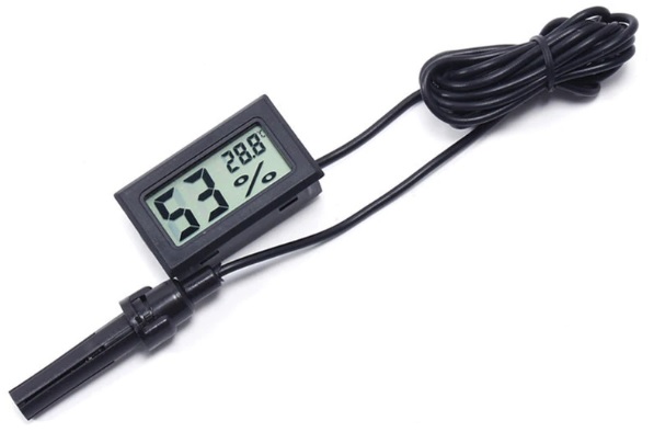 Funnyrunstore Professional Mini LCD Numérique Thermomètre Hygromètre Humidité Température Mètre Intérieur Numérique LCD Capteur noir 
