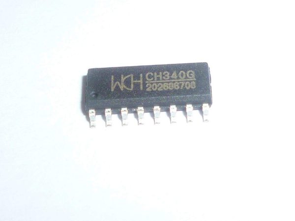 CH340G SOP16 WCH smd USB to TTL converter UART ET1208 – Emerging ...