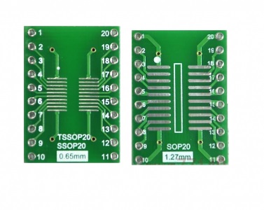 Convert Pin Adapter Sop 2 Pcs SOP-20 To DIP-20 Smd Pcb SOP20 New Ic sl 