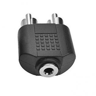 Vimmor RCA mâle sans soudure Plug Vis Audio Video In-Line adaptateur jack plaqué or pour multimédia et CCTV 2 Pack 