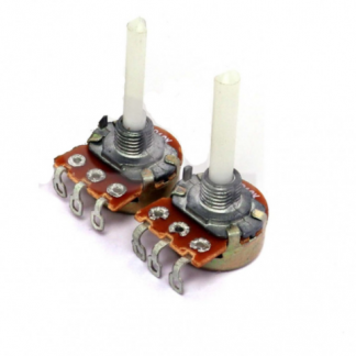 Rotary potentiometer with plastic D shape 4mm shaft