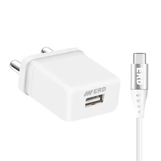 ERD TC-102 5V 2A USB-A Charger with USB-C Cable TC102