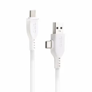 ERD UC-82 USB 2 In1 USB Type A to Micro USB+USB C Data Cable UC82 35W 1 meter