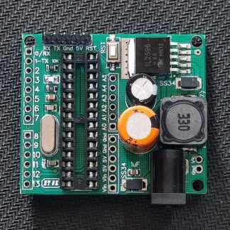 ATMEGA328 OR ATMEGA8+LM2596 BREAKOUT BOARD PCB WITH COMPONENTS SOLDERED 5V